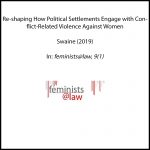Re-shaping How Political Settlements Engage with Conflict-Related Violence Against Women