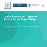 Interim Governance Arrangements in Post-Conflict and Fragile Settings