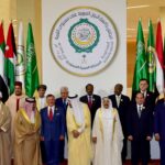 Leaders pose for a group photo during the 29th Summit of the Arab League at the Ithra center in Dhahran, Eastern Saudi Arabia, in April 2018. Photo by STR/AFP via Getty Images