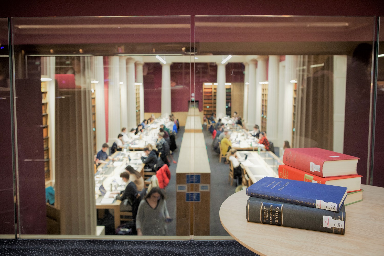 Students studying in the Law Library in Old College. Photo credit: Sam Sills