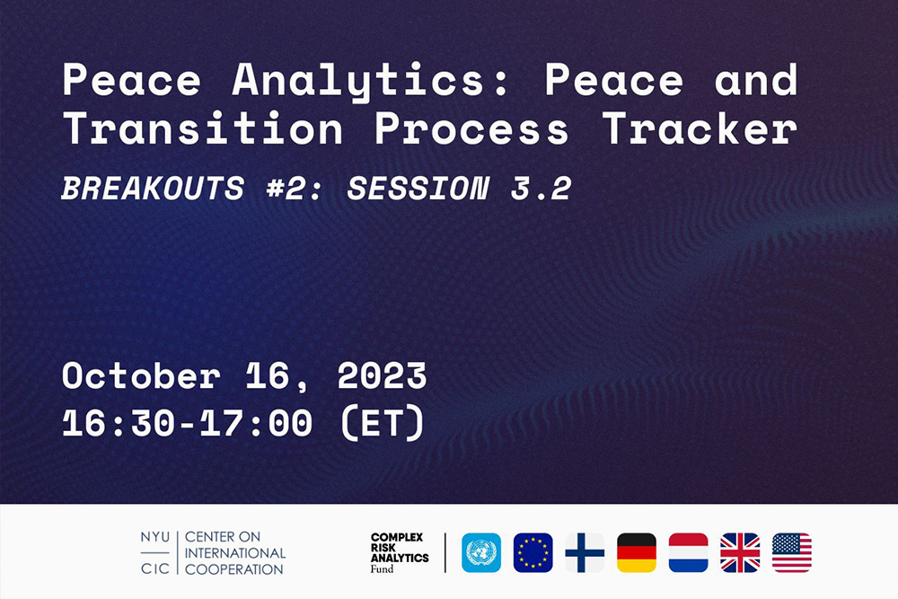 Peace Analytics: Peace and Transition Process Tracker