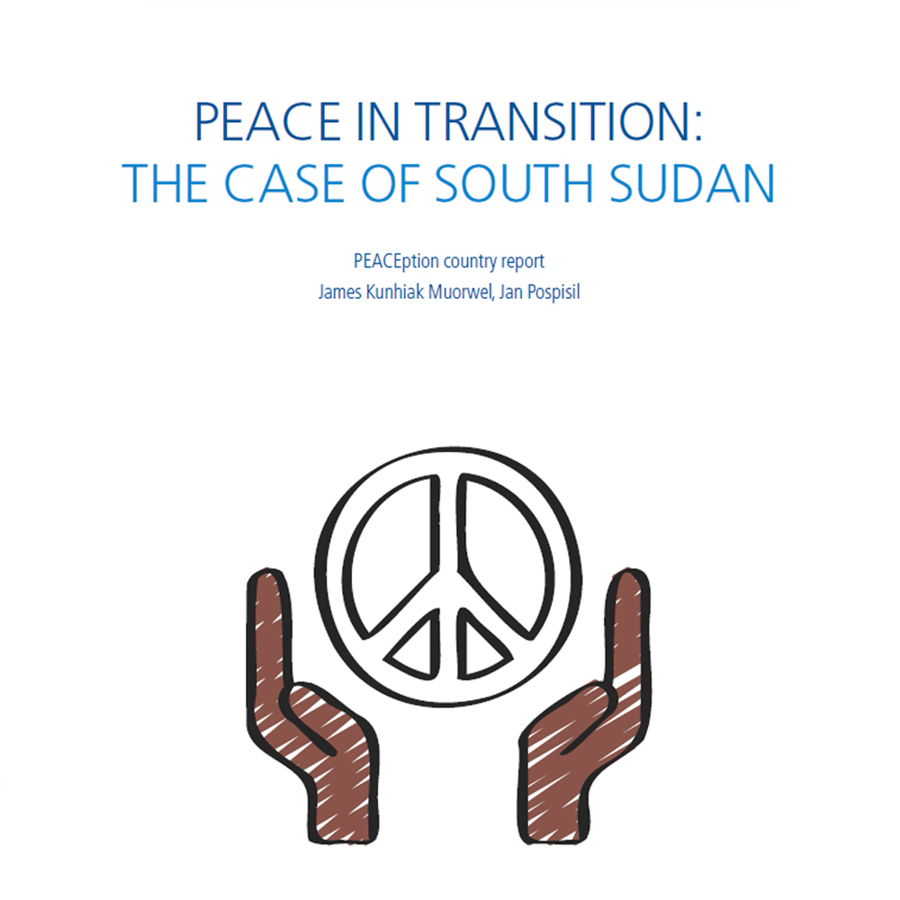Report cover showing a peace symbol