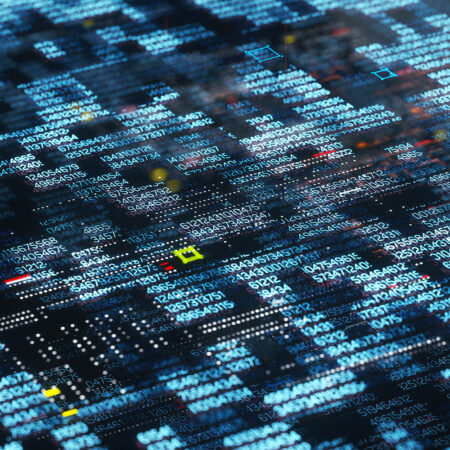 Digitally generated image of data