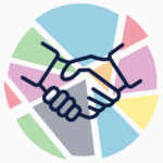 MEND logo with handshake icon overlaid