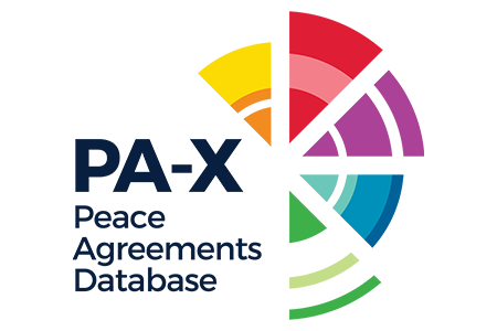 The PA-X Peace Agreements Database logo