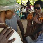 People attending a Bougainville reconciliation ceremony ahead of independence referendum